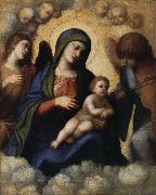 CASTIGLIONE, Giovanni Benedetto Embrace the glory of the Son and Our Lady of Angels USA oil painting artist
